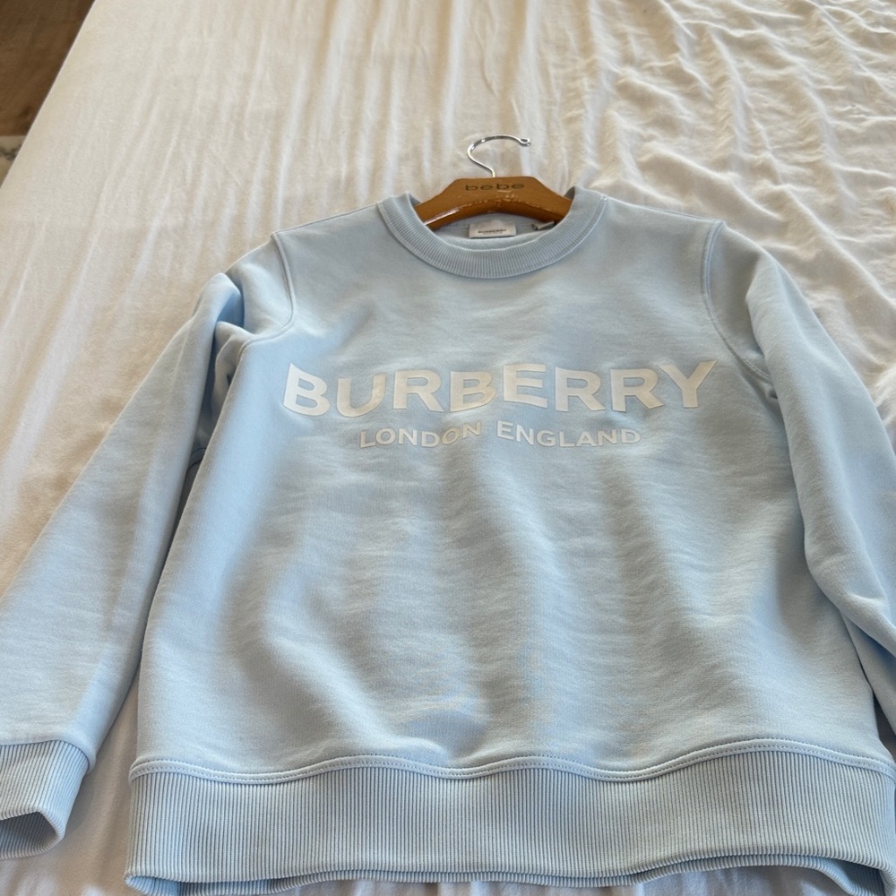 Burberry Sky Blue Logo Sweatshirt